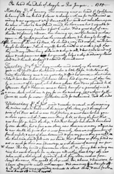En sida från John Newtons journal, 1750-1754 1965