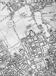 En plan av Holborn, St Giles och St Pancras, London, 1800 1911