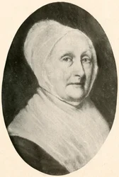 Ett porträtt av Mrs. Pennington, som visar klänningen av en kväkardam, 1780, 1937.