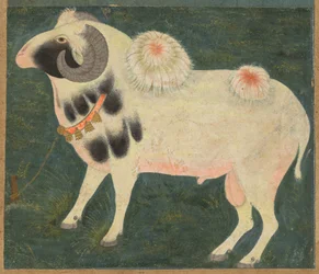 En kunglig bagge med guldkedja, ca. 1585, gräns tillagd troligen 1700-tal.