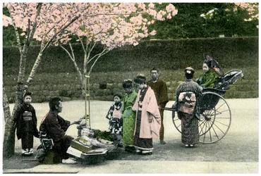 En gatuhandlare, Japan, 1904