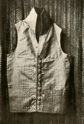 En väst som bars av greve Lemcke, c1798, 1937.