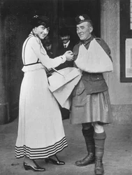 En händelse för krigsorganisationens flaggdag, 1915