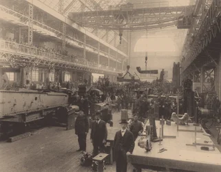En verkstad i Putilovfabriken, ca. 1914