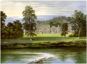 Abbotsford, Roxburghshire, Skottland, hem för familjen Scott, c1880