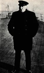 Ombord på H.M.S. Prins av Wales, 1941, 1945.