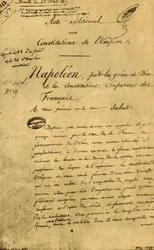 Tilläggsakt till imperiets konstitutioner, 22 april 1815, 1921.