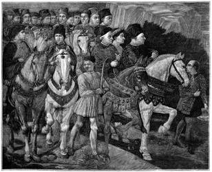 Tillbedjan av Magi, 1882