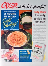 Annons för Kelloggs Rice Krispies, 1939