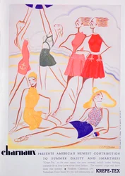 Annons för Krepe-Tex baddräkter, 1935