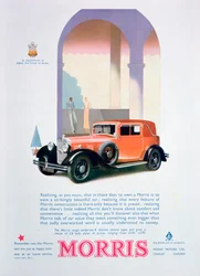 Annons för Morris-bilar, 1932