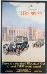 Annons för Wolseley-bilar, 1922