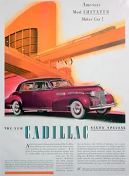 Annons för Cadillac Sixty Special-bilen, 1940