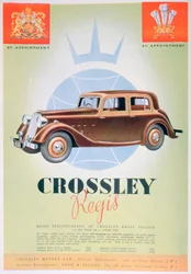 Annons för Crossley Regis-bilen, 1935