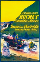 Annons för Buchet-bilar, c1910-talet