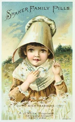 Annons för Shaker Family Pills, 1891
