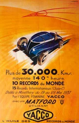 Annons för Yacco motorolja, c1937