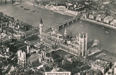 Flygfoto över Westminster, 1939