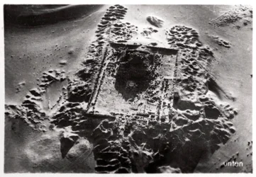 Flygfoto över arkeologiska utgrävningar nära Saqqara, Egypten, 1931 1933