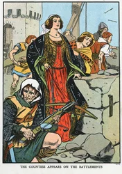 Agnes, grevinna av Dunbar 1312-1369, känd som Black Agnes, 1338 tidigt 1900-tal