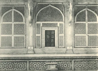 Agra. Skärm av Salim Chishtis Tomb, Fatehpur Sikri.