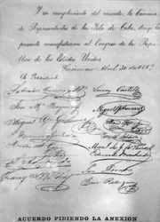 Överenskommelse om annektering, 1869, 1920-talet