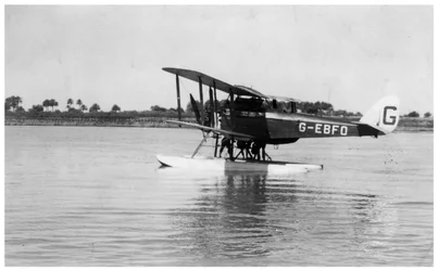 Alan Cobhams De Havilland DH50 landar på Tigris, Irak, 1926