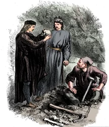 Ack, stackars Yorick! Jag kände honom, Horatio, c1850