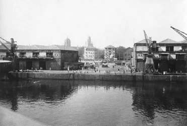 Alexandra Dock, Bombay, Indien, 1917