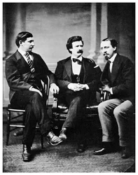 Alfred Townsend, Mark Twain och David Gray, 1871 1955