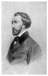 Alfred de Musset, fransk romantisk dramatiker, poet och målare, c1845-1890