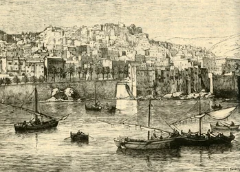Alger, från havet, 1890.