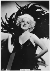 Alice Faye, amerikansk skådespelerska och sångerska, c1938