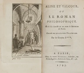 Aline och Valcour eller, The Philosophical Roman av Marquis de Sade, 1795.