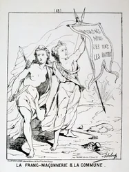 Allegori över frimureriet och Kommunen, Pariskommunen, 1871