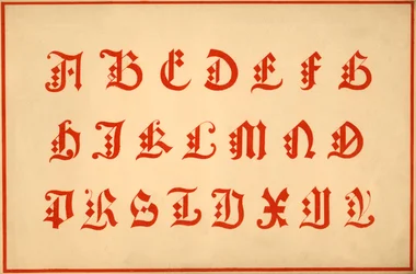 Alfabetet, bokstäverna A-Z, versaler