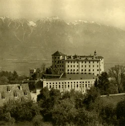 Ambras slott, Innsbruck, Tyrolen, Österrike, c1935.
