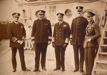 American admirals afloat with the King, 1918 1935