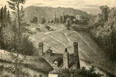 Amesbury, Looking Towards Vespasians Camp, 1898.