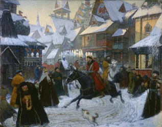 En gammal rysk stad. Ryttarna, 1910-talet
