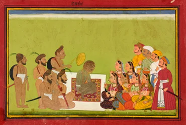 En publik med Rom Rishi, ca. 1700-1725.