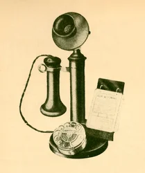 En automatisk telefonmottagare, c1930.