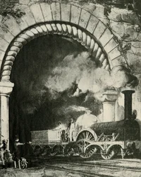 Ett tidigt bredspårigt tåg - Great Western Railway, c1930.