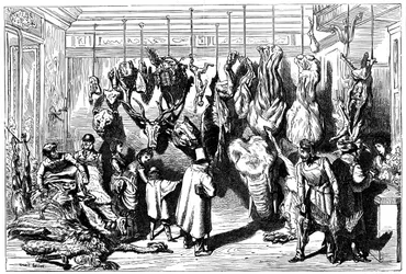 En engelsk slaktare, Boulevard Haussmann, Paris, 1871