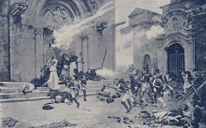 An Episod of the Siege of Saragossa, c1808-1809, 1896