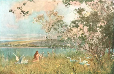 En vårens idyll, 1897, c1902.