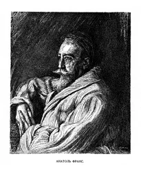 Anatole France, fransk författare, sent 1800-tal
