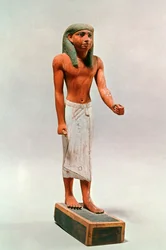 Forntida egyptisk figur av en köpmans dignitär