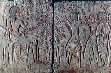 Forntida egyptisk relief, c1300 f.Kr