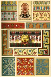 Forntida grekisk polykrom arkitektur, 1898.